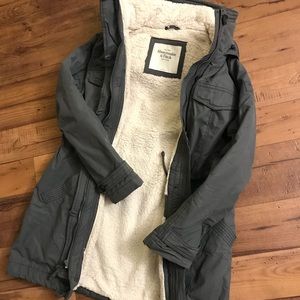 Abercrombie & Fitch Sherpa Lined Parka